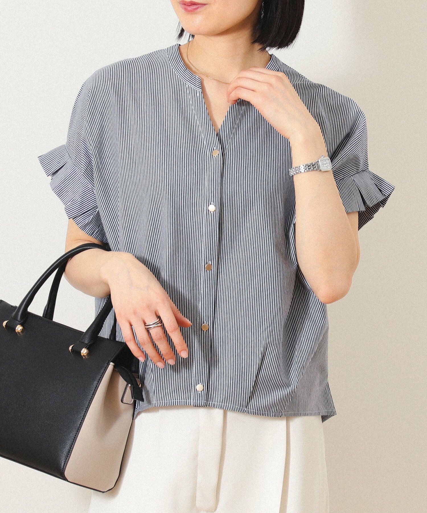 BEAMS HEART / スキッパーネック カットソー 24SS